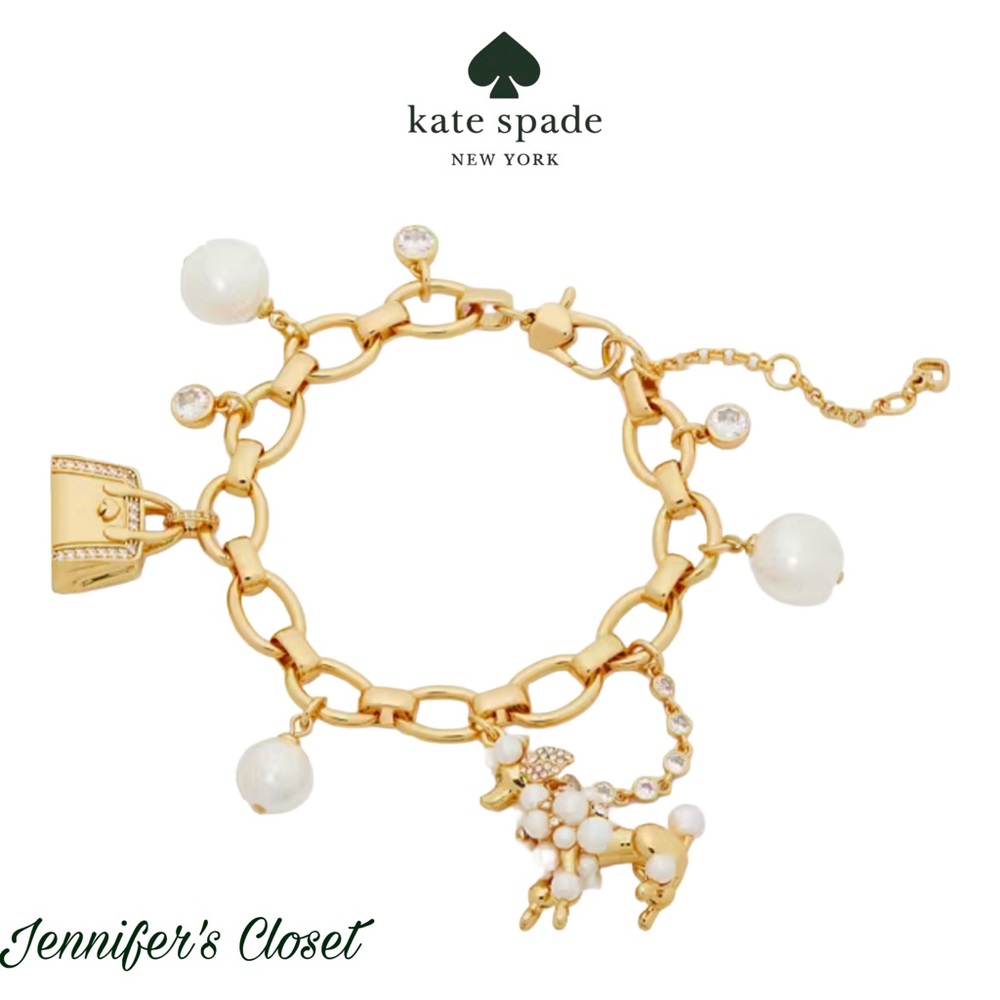 KATE SPADE  Bracelet  NWT / Pearl & Stone Charm Bracelet